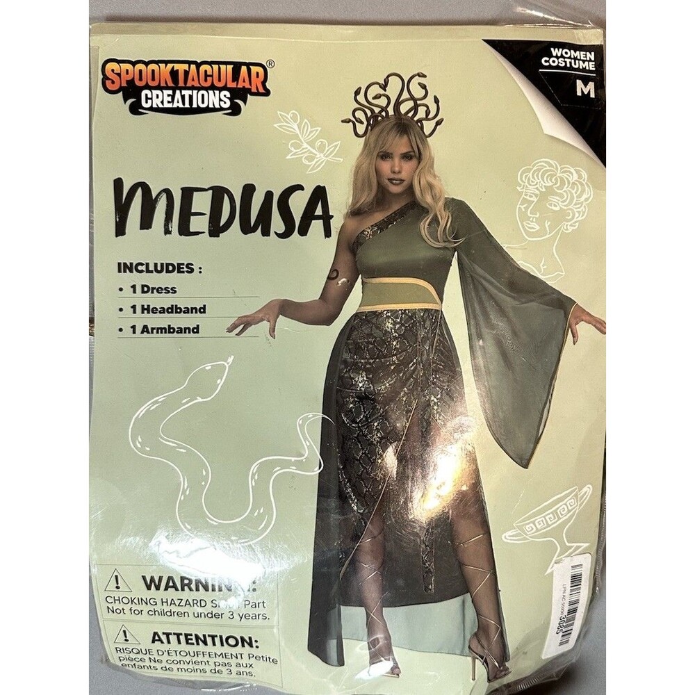 Spooktacular Creations Medusa Costume Women’s M Halloween